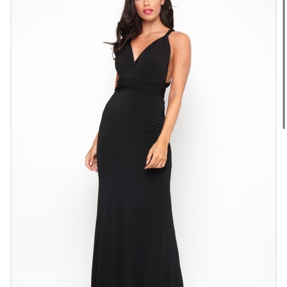 TFNC Black Multi Way Gown - Picture 2 of 3